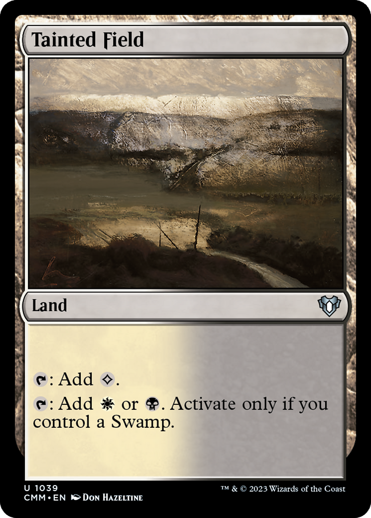 Tainted Field (CMM-1039) [Commander Masters] MTG Single Wizards of the Coast