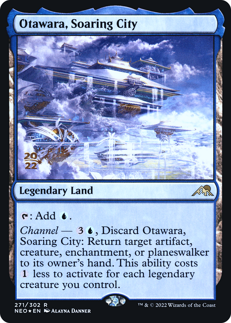 Otawara, Soaring City (PRE-271) [Kamigawa: Neon Dynasty Promos] Foil MTG Single Wizards of the Coast
