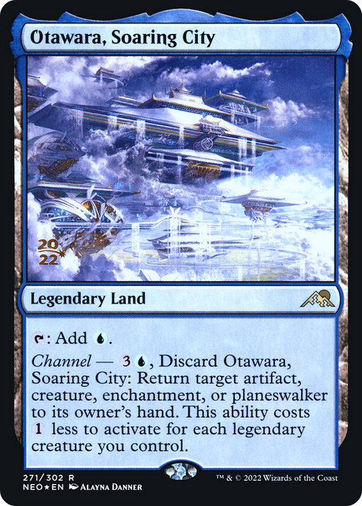 Otawara, Soaring City (PRE-271) [Kamigawa: Neon Dynasty Promos] Foil MTG Single Wizards of the Coast