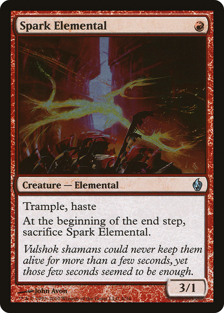 Spark Elemental (PD2-004) [Misc] Premium Deck Series: Fire and Lightning Foil MTG Single Wizards of the Coast