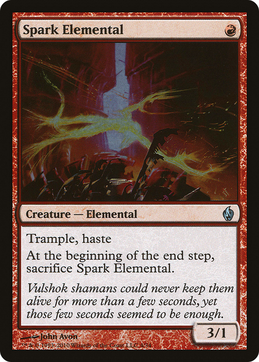 Spark Elemental (PD2-004) [Misc] Premium Deck Series: Fire and Lightning Foil MTG Single Wizards of the Coast