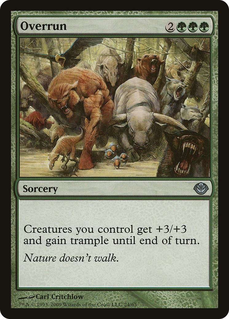 Overrun (DDD-024) [Misc] Duel Decks: Garruk vs. Liliana MTG Single Wizards of the Coast