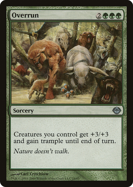 Overrun (DDD-024) [Misc] Duel Decks: Garruk vs. Liliana MTG Single Wizards of the Coast