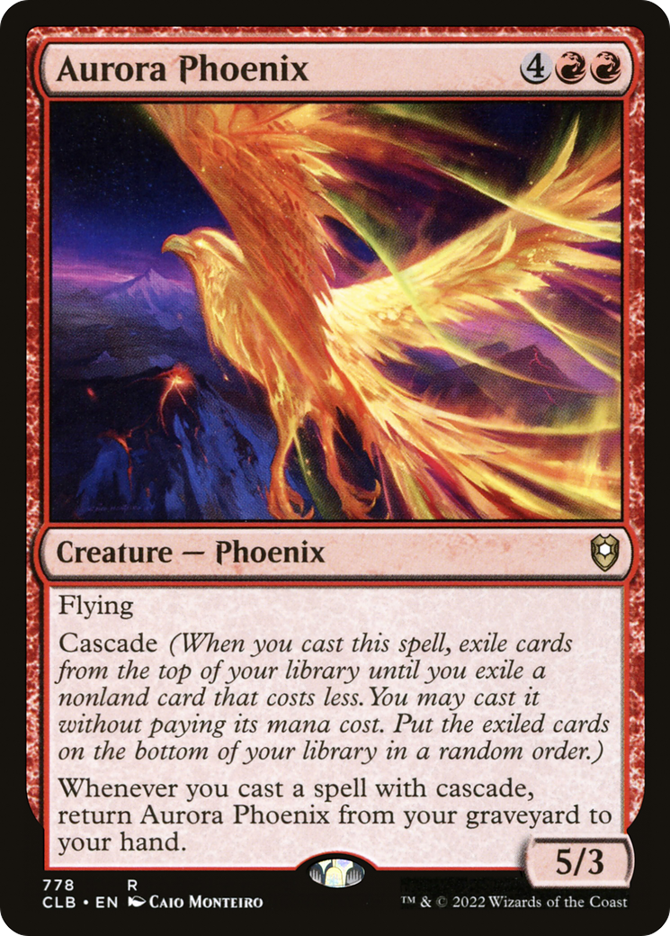 Aurora Phoenix (CLB-778) [Commander Legends: Battle for Baldur's Gate] MTG Single Wizards of the Coast