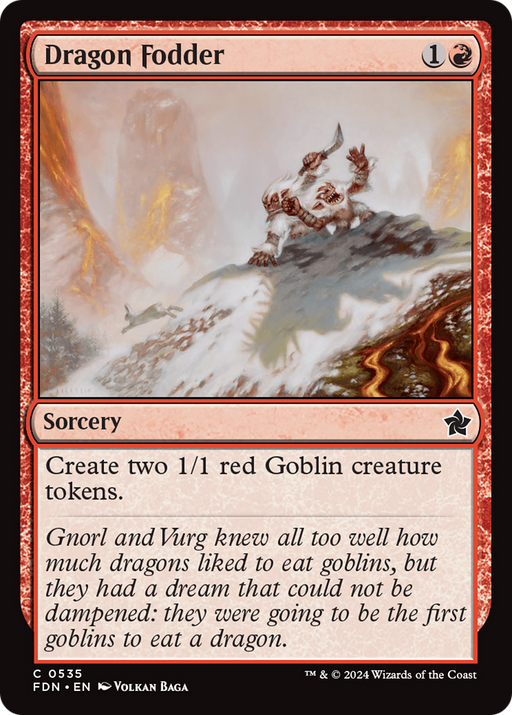Dragon Fodder (FDN-535) [Foundations] MTG Single Wizards of the Coast