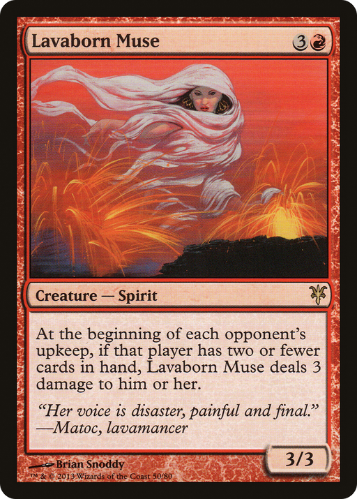 Lavaborn Muse (DDK-050) [Misc] Duel Decks: Sorin vs. Tibalt MTG Single Wizards of the Coast