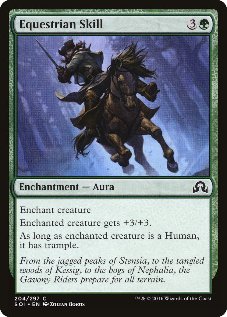 Equestrian Skill (SOI-204) [Shadows over Innistrad] MTG Single Wizards of the Coast