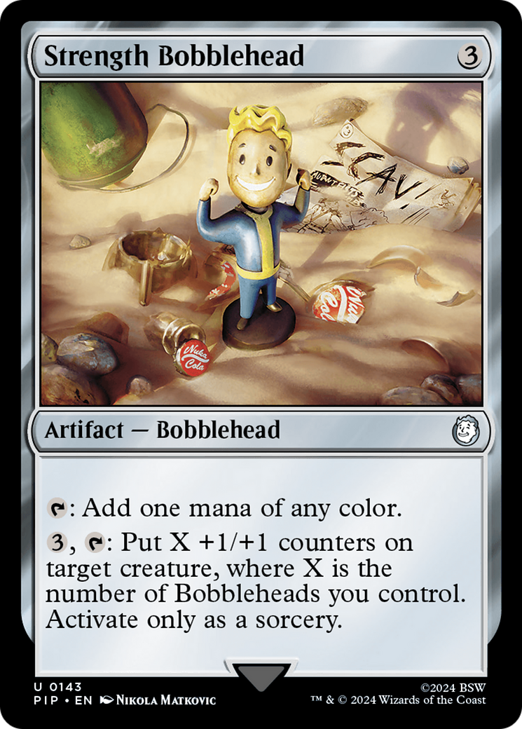 Strength Bobblehead (PIP-143) [Fallout] Foil MTG Single Wizards of the Coast