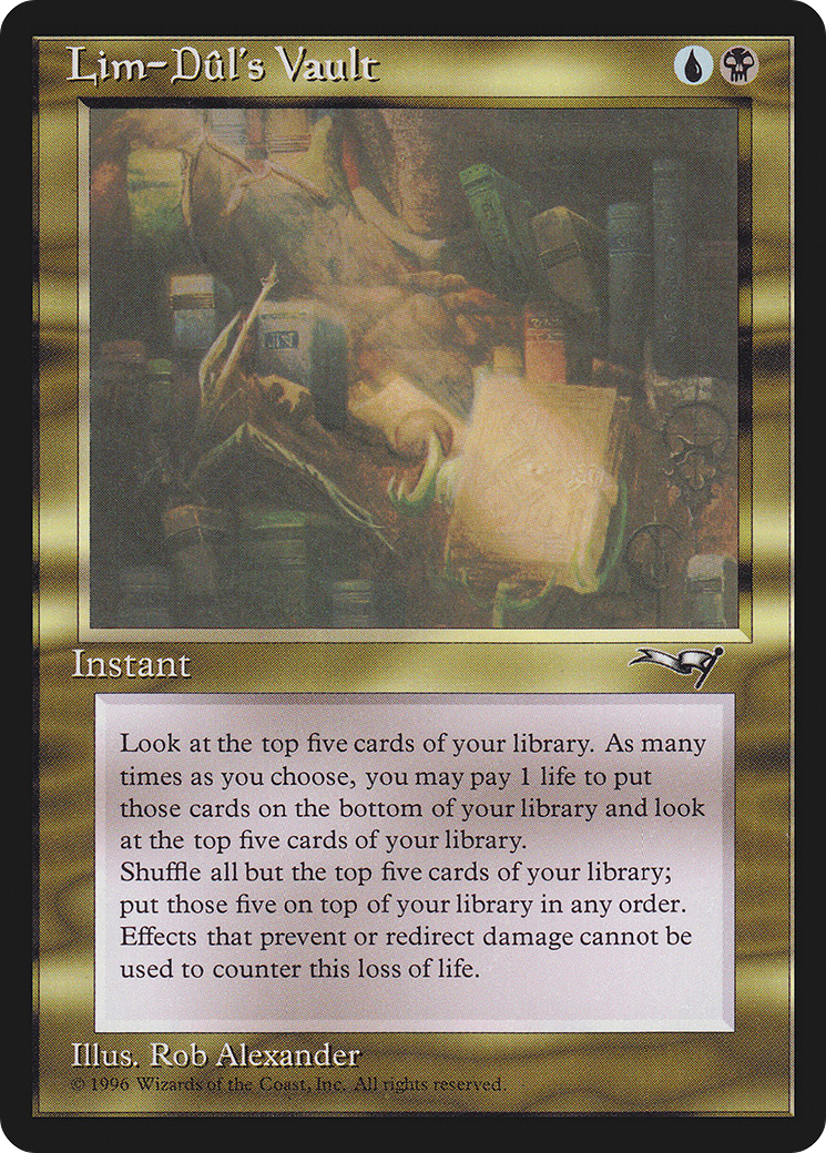 Lim-Dûl's Vault (ALL-107) [Alliances] MTG Single Wizards of the Coast