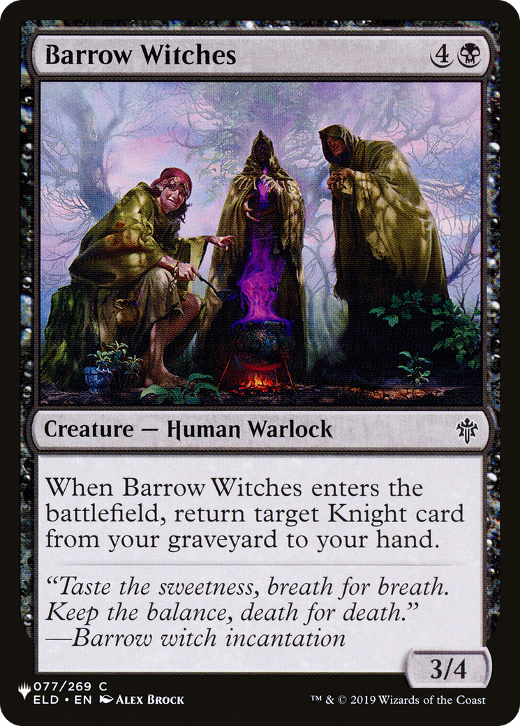 Barrow Witches (LIST-ELD-77) [Mystery Booster] The List MTG Single Wizards of the Coast