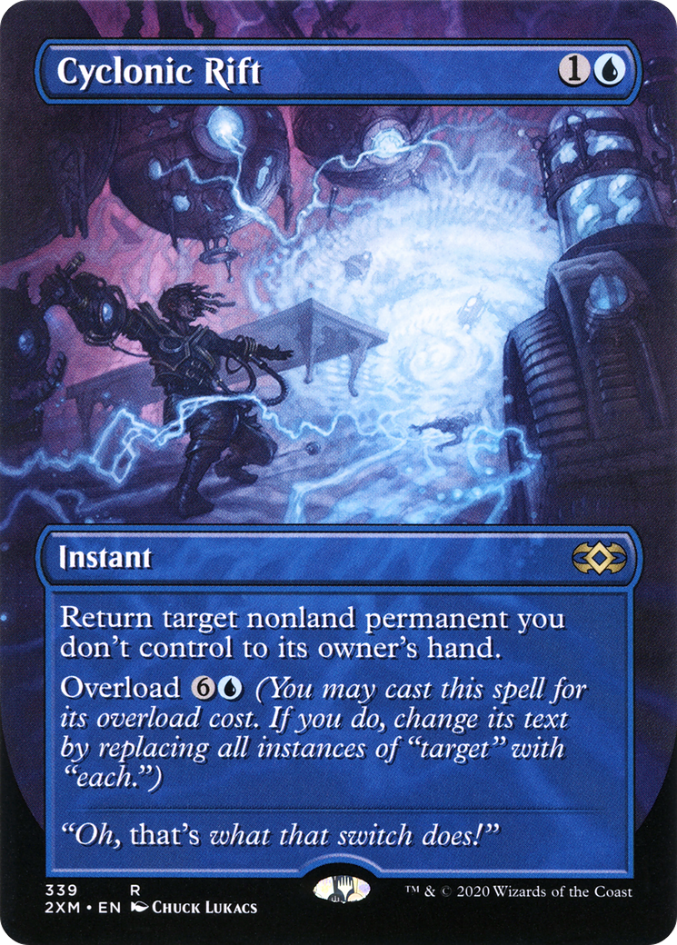 Cyclonic Rift (2XM-339) [Double Masters] (Borderless) Foil MTG Single Wizards of the Coast