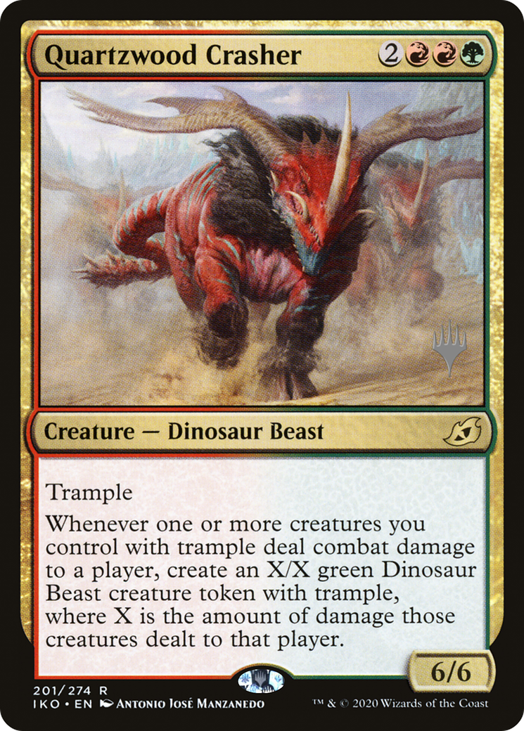 Quartzwood Crasher (PPIKO-201) [Ikoria: Lair of Behemoths Promos] MTG Single Wizards of the Coast