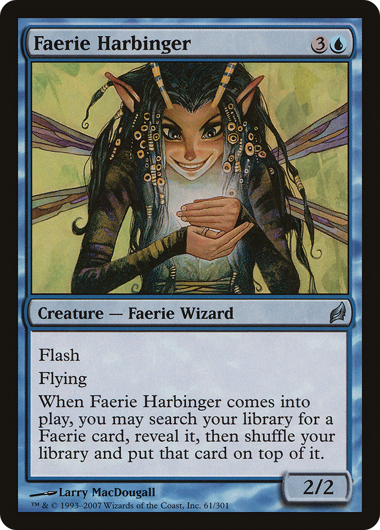 Faerie Harbinger (LRW-061) [Lorwyn] MTG Single Wizards of the Coast