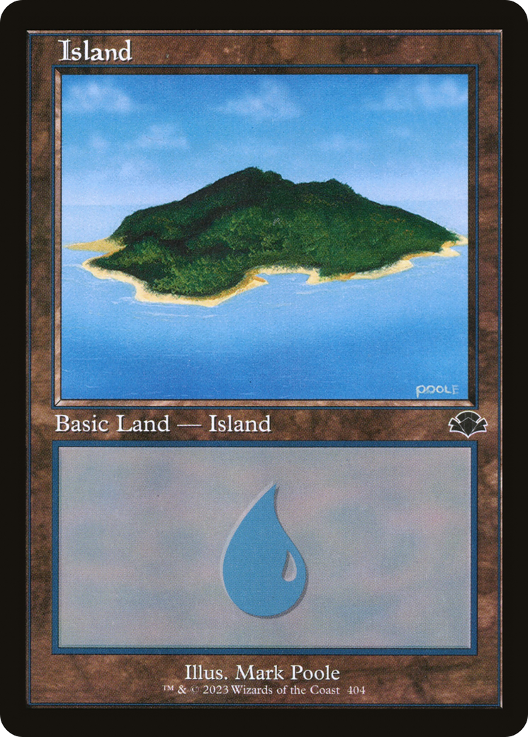 Island (404) (DMR-404) [Dominaria Remastered] Foil MTG Single Wizards of the Coast