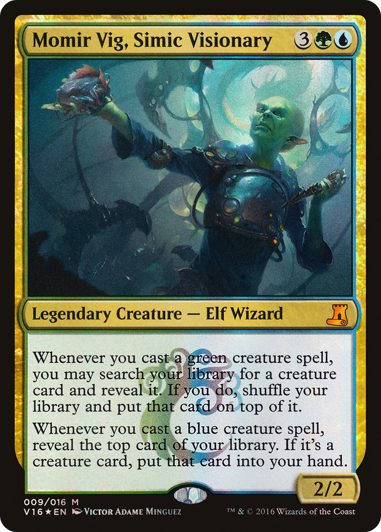 Momir Vig, Simic Visionary (V16-009) [Misc] From the Vault: Lore Foil MTG Single Wizards of the Coast