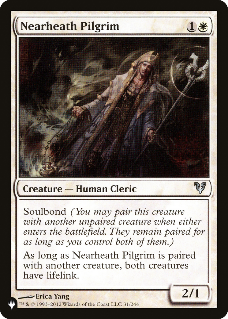 Nearheath Pilgrim (LIST-AVR-31) [Mystery Booster] The List MTG Single Wizards of the Coast
