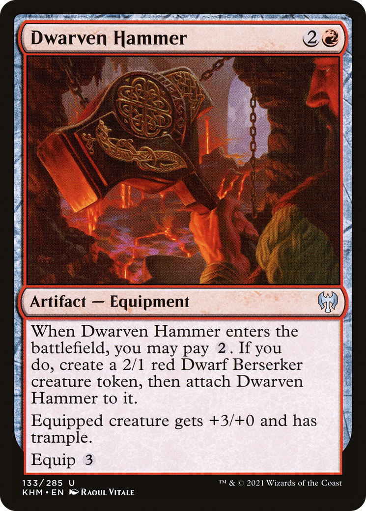 Dwarven Hammer (KHM-133) [Kaldheim] MTG Single Wizards of the Coast