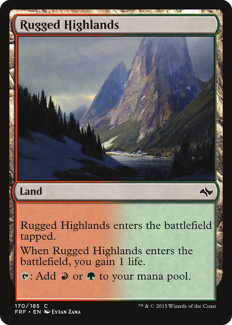 Rugged Highlands (FRF-170) [Fate Reforged] MTG Single Wizards of the Coast