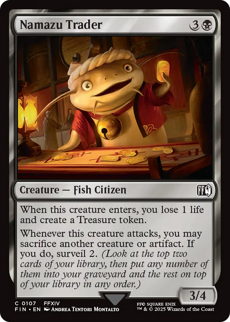 Namazu Trader (FIN-107) [FINAL FANTASY] Foil MTG Single Wizards of the Coast