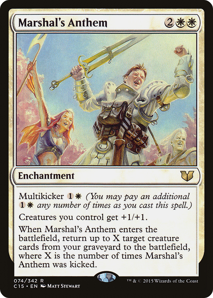Marshal's Anthem (C15-074) [Commander 2015] MTG Single Wizards of the Coast