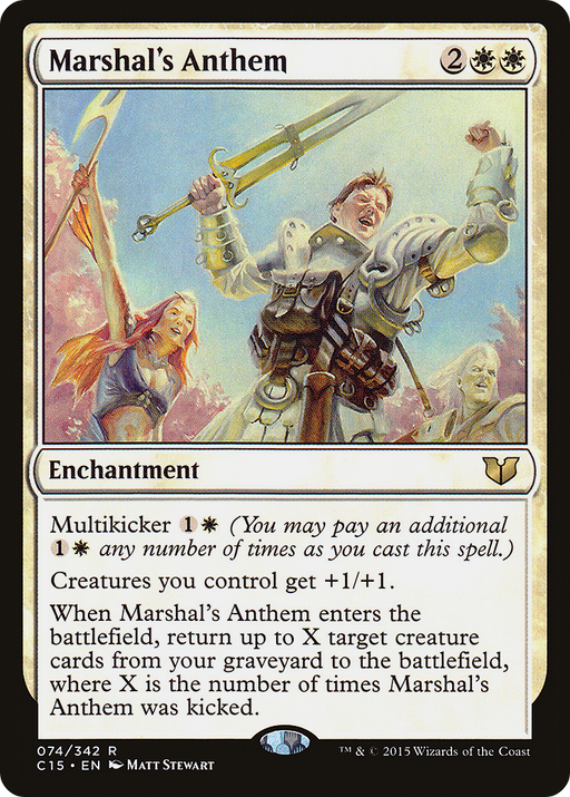 Marshal's Anthem (C15-074) [Commander 2015] MTG Single Wizards of the Coast