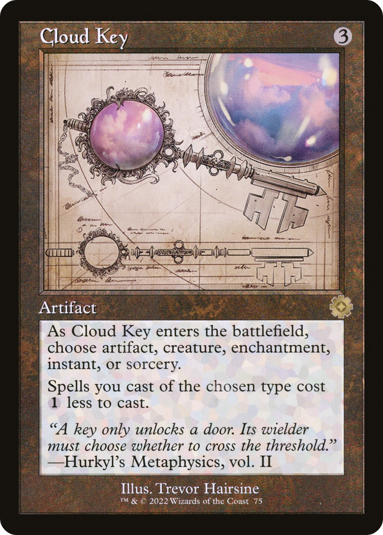 Cloud Key (Schematic) (BRR-075) [The Brothers' War Retro Artifacts] MTG Single Wizards of the Coast