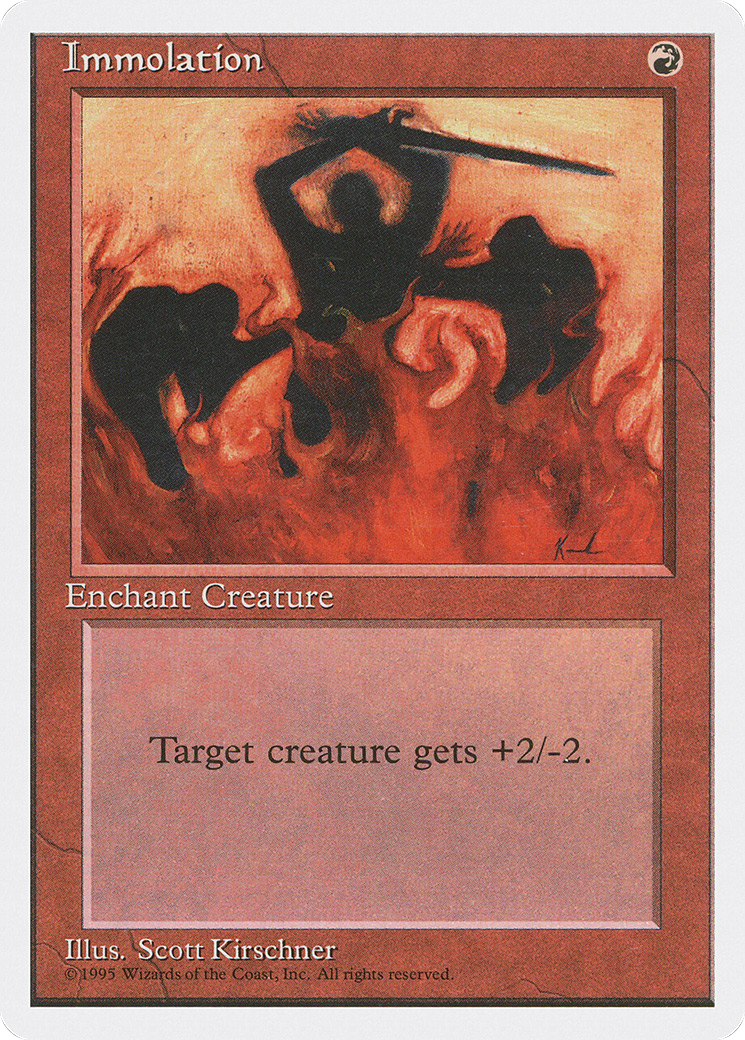 Immolation (4ED-) [Fourth Edition] MTG Single Wizards of the Coast