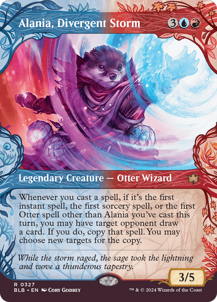 Alania, Divergent Storm (BLB-327) [Bloomburrow] (Showcase) (Borderless) MTG Single Wizards of the Coast