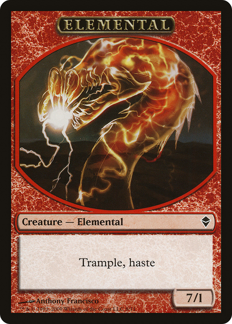 Elemental Token (ZEN-008) [Tokens] Zendikar Tokens MTG Single Wizards of the Coast