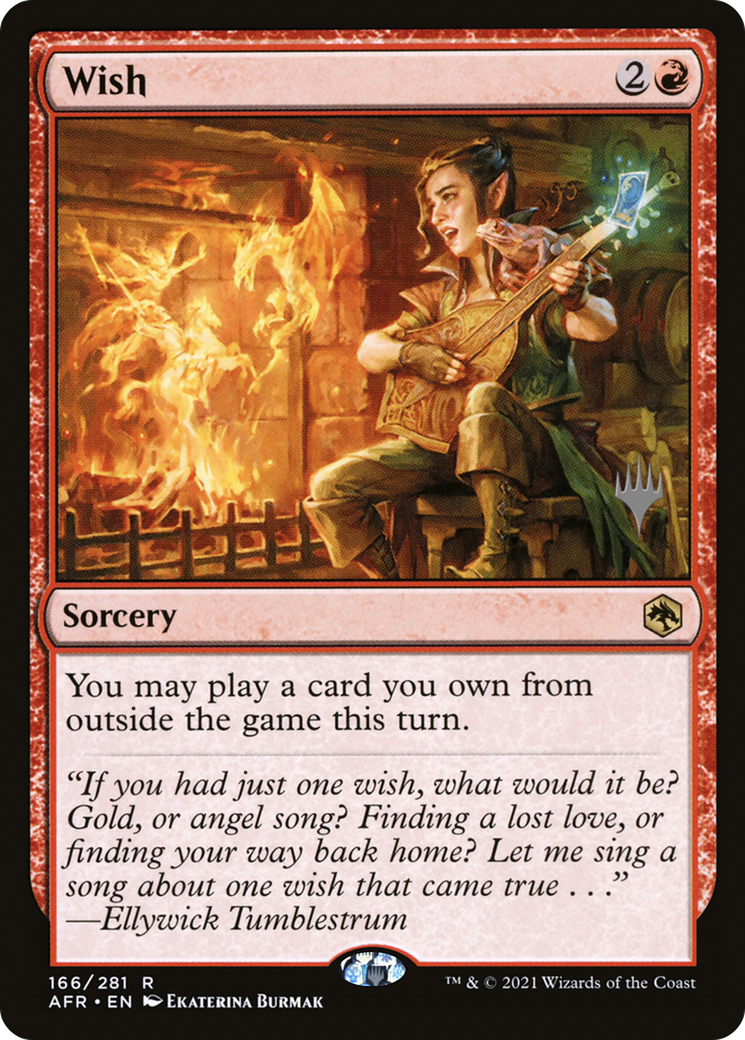 Wish (PPAFR-166) [Adventures in the Forgotten Realms Promos] MTG Single Wizards of the Coast