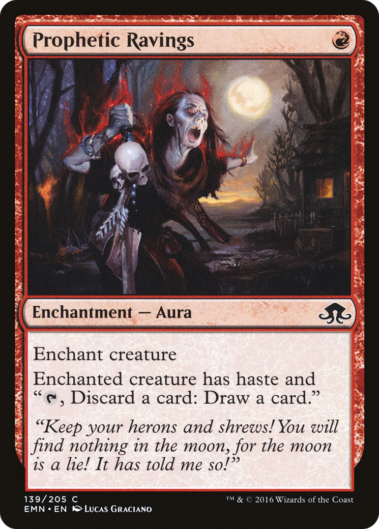 Prophetic Ravings (EMN-139) [Eldritch Moon] MTG Single Wizards of the Coast