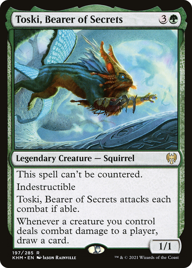 Toski, Bearer of Secrets (KHM-197) [Kaldheim] MTG Single Wizards of the Coast