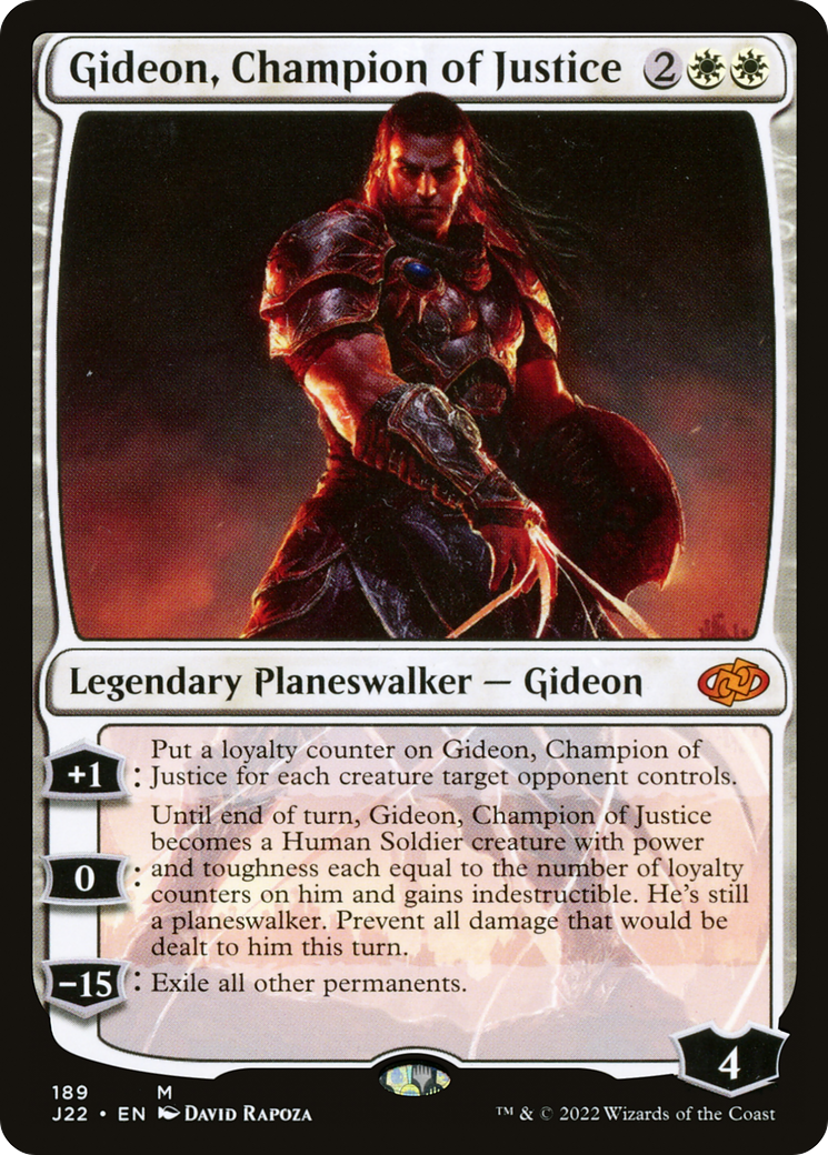 Gideon, Champion of Justice (J22-189) [Jumpstart 2022] MTG Single Wizards of the Coast