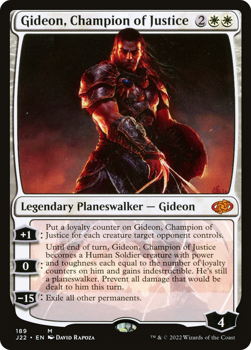 Gideon, Champion of Justice (J22-189) [Jumpstart 2022] MTG Single Wizards of the Coast