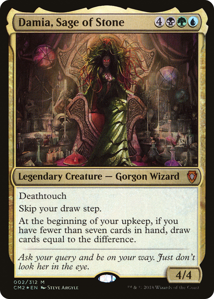Damia, Sage of Stone (CM2-002) [Commander Anthology Volume II] Foil MTG Single Wizards of the Coast