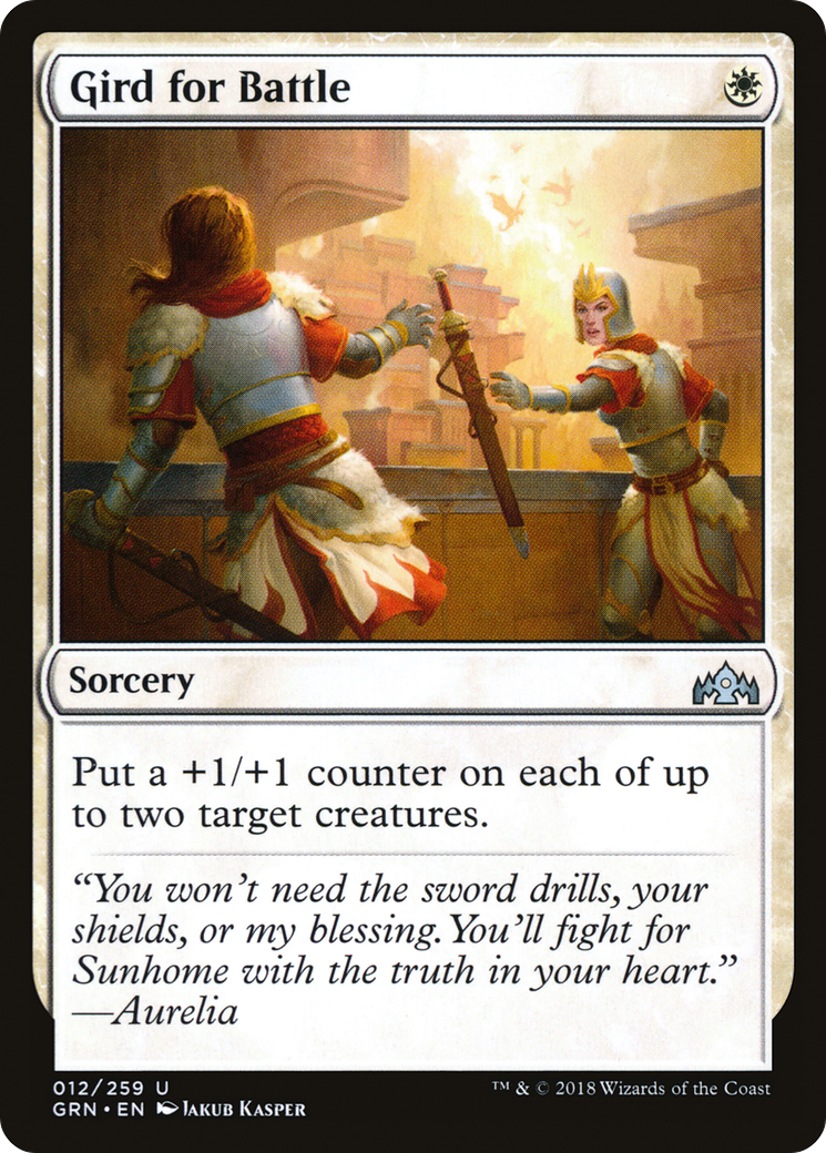 Gird for Battle (GRN-012) [Guilds of Ravnica] Foil MTG Single Wizards of the Coast