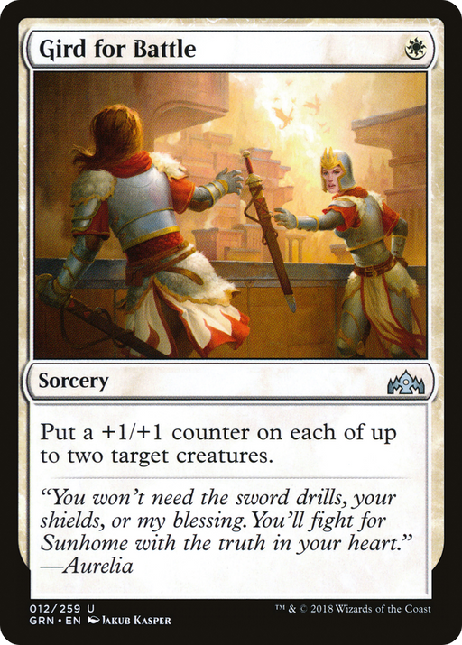 Gird for Battle (GRN-012) [Guilds of Ravnica] MTG Single Wizards of the Coast