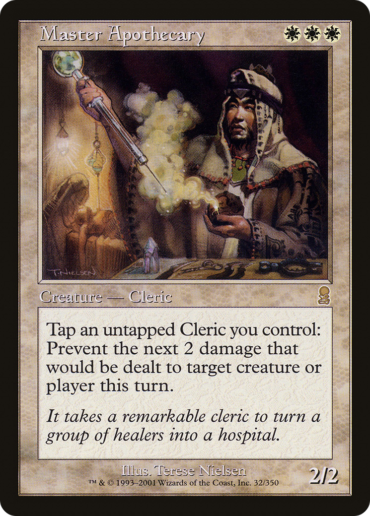 Master Apothecary (ODY-032) [Odyssey] Foil MTG Single Wizards of the Coast