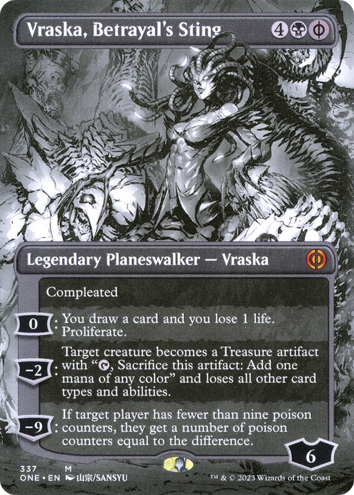 Vraska, Betrayal's Sting (ONE-337) [Phyrexia: All Will Be One] (Showcase) (Borderless) MTG Single Wizards of the Coast