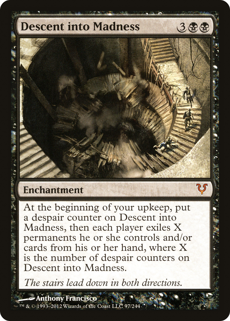 Descent into Madness (AVR-097) [Avacyn Restored] Foil MTG Single Wizards of the Coast
