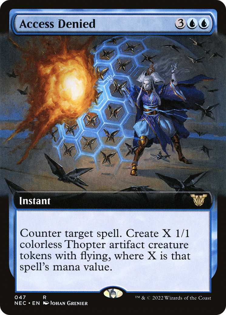 Access Denied (Extended Art) [Kamigawa: Neon Dynasty Commander] MTG Single Magic: The Gathering