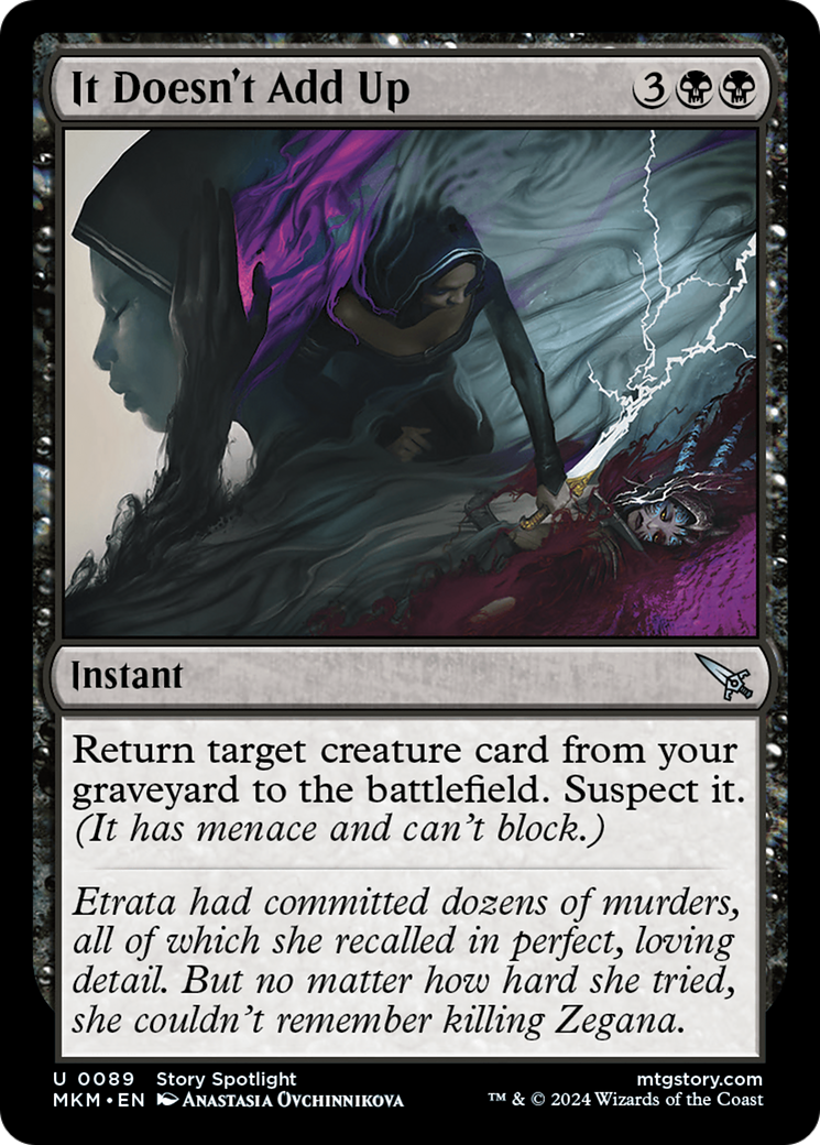 It Doesn't Add Up (MKM-089) [Murders at Karlov Manor] Foil MTG Single Murders at Karlov Manor