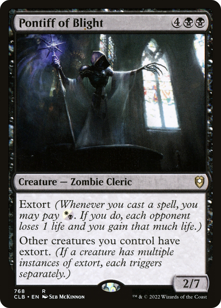 Pontiff of Blight (CLB-768) [Commander Legends: Battle for Baldur's Gate] MTG Single Wizards of the Coast