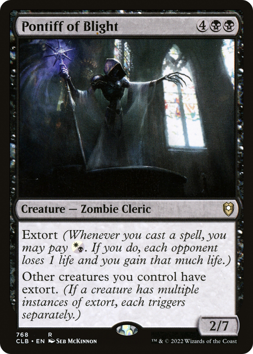 Pontiff of Blight (CLB-768) [Commander Legends: Battle for Baldur's Gate] MTG Single Wizards of the Coast