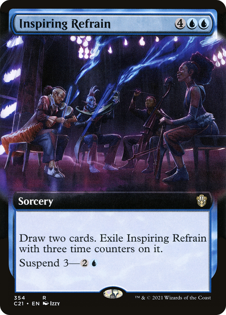 Inspiring Refrain (C21-354) [Commander 2021] (Extended Art) MTG Single Wizards of the Coast