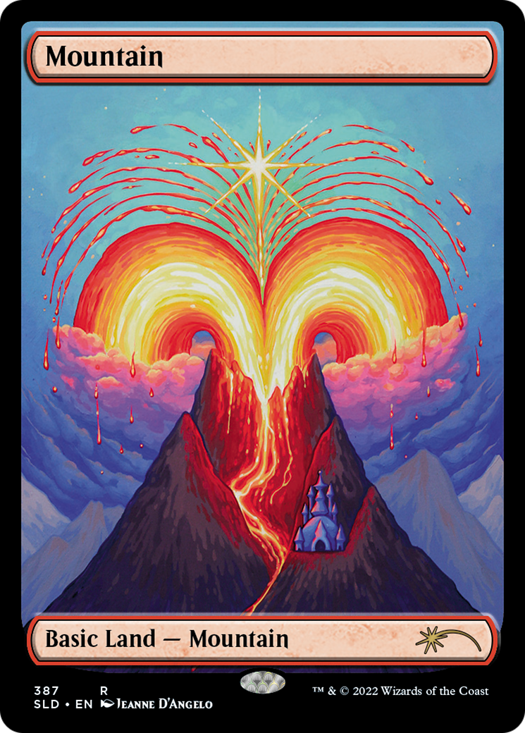 Mountain (387) (SLD-387) [Secret Lair] Drop Foil MTG Single Wizards of the Coast