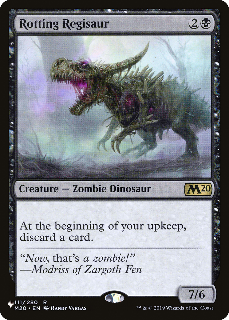 Rotting Regisaur (LIST-111/280) [Mystery Booster] The List MTG Single Wizards of the Coast