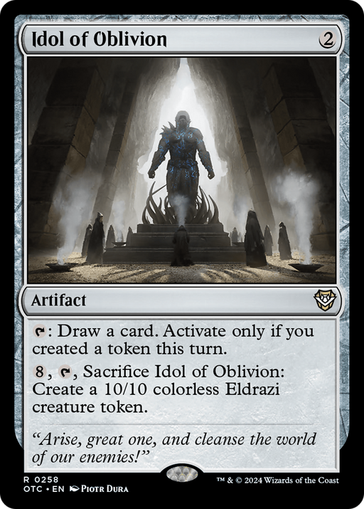 Idol of Oblivion (OTC-258) [Outlaws of Thunder Junction Commander] MTG Single Wizards of the Coast