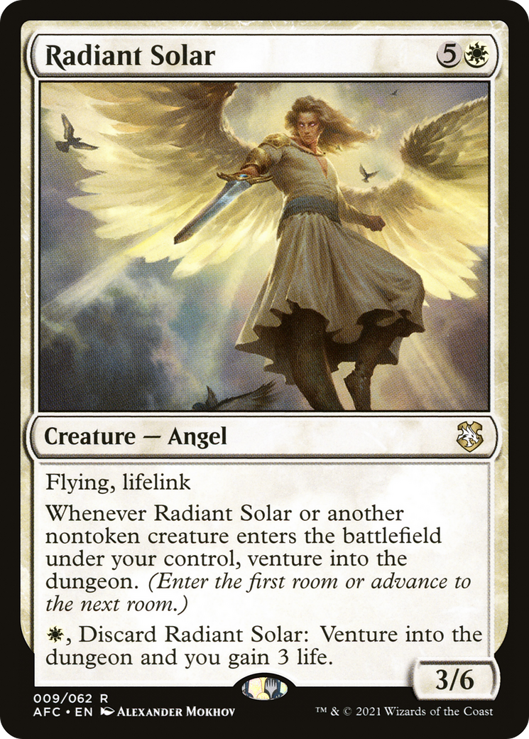 Radiant Solar (AFC-009) [Forgotten Realms Commander] MTG Single Wizards of the Coast