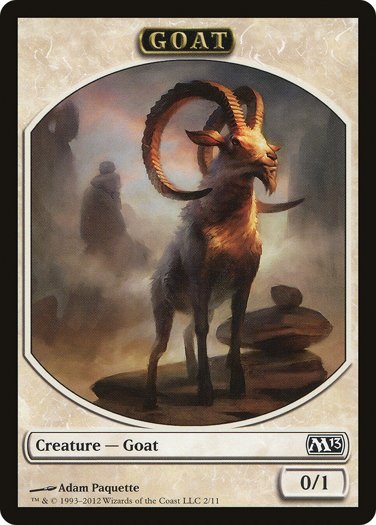 Goat (M13-002) [Tokens] Magic 2013 Tokens MTG Single Wizards of the Coast